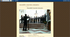 Desktop Screenshot of concentoarmonico.blogspot.com