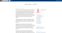 Desktop Screenshot of dreams2text.blogspot.com