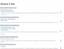 Tablet Screenshot of dreams2text.blogspot.com