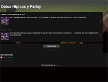 Tablet Screenshot of datoshipicosyparlay.blogspot.com