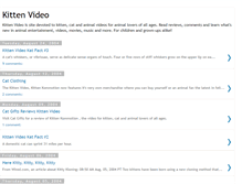 Tablet Screenshot of kittenvideo.blogspot.com