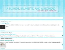 Tablet Screenshot of blondebrunetteandaredhead.blogspot.com