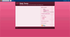 Desktop Screenshot of dailytunes.blogspot.com
