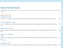 Tablet Screenshot of education-abroad-spain.blogspot.com