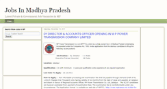 Desktop Screenshot of madhyapradeshjobs.blogspot.com