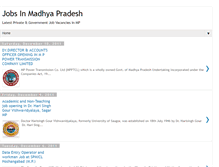 Tablet Screenshot of madhyapradeshjobs.blogspot.com