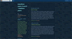 Desktop Screenshot of marathonyears4and5.blogspot.com