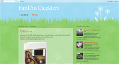 Desktop Screenshot of fatihincicekleri.blogspot.com