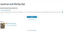 Tablet Screenshot of laverneandshirleyeat.blogspot.com