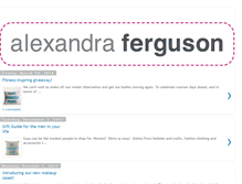 Tablet Screenshot of alexandraferguson.blogspot.com