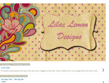 Tablet Screenshot of lilaclemondesigns.blogspot.com