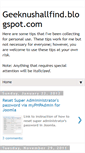 Mobile Screenshot of geeknushallfind.blogspot.com