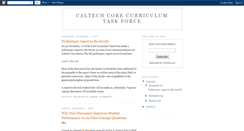 Desktop Screenshot of caltechcore.blogspot.com