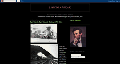 Desktop Screenshot of lincolnfreak.blogspot.com