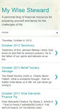 Mobile Screenshot of mywisesteward.blogspot.com