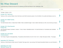 Tablet Screenshot of mywisesteward.blogspot.com