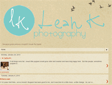 Tablet Screenshot of leah-kphotography.blogspot.com