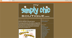 Desktop Screenshot of mysimplychicboutique.blogspot.com