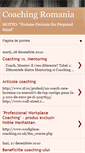 Mobile Screenshot of coaching-romania.blogspot.com