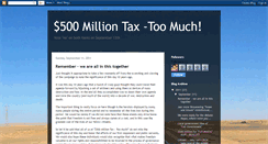 Desktop Screenshot of 500milliontax-toomuch.blogspot.com