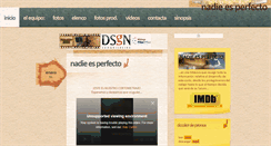 Desktop Screenshot of cortometrajenadieesperfecto.blogspot.com