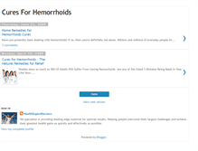 Tablet Screenshot of curesforhemorrhoids.blogspot.com