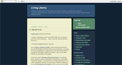 Desktop Screenshot of livingliberty.blogspot.com