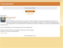 Tablet Screenshot of cinemaonfire.blogspot.com