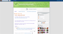 Desktop Screenshot of adviceforworkathome.blogspot.com
