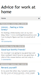 Mobile Screenshot of adviceforworkathome.blogspot.com