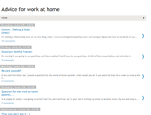 Tablet Screenshot of adviceforworkathome.blogspot.com