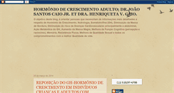 Desktop Screenshot of hormoniocrescimentoadultos.blogspot.com