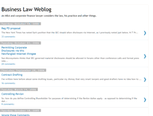 Tablet Screenshot of businesslawyer.blogspot.com