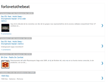 Tablet Screenshot of forlovetothebeat.blogspot.com