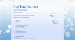Desktop Screenshot of hajihadisantosa.blogspot.com
