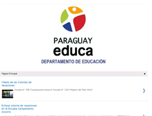Tablet Screenshot of departamentodeeducacion-pyeduca.blogspot.com