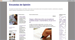 Desktop Screenshot of encuestasdeopinion.blogspot.com