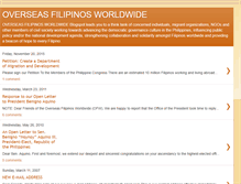 Tablet Screenshot of filipinosworldwide.blogspot.com