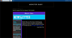 Desktop Screenshot of monsterbabyisthebest.blogspot.com