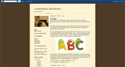 Desktop Screenshot of amundaneadventure.blogspot.com