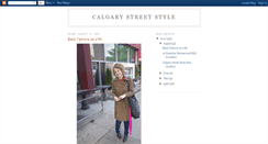 Desktop Screenshot of calgarystreetstyle.blogspot.com