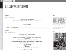 Tablet Screenshot of lillasysterliten.blogspot.com