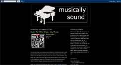 Desktop Screenshot of musicallysound.blogspot.com