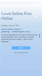 Mobile Screenshot of learnitalianfreeonline.blogspot.com