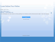 Tablet Screenshot of learnitalianfreeonline.blogspot.com
