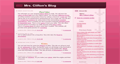 Desktop Screenshot of mrscliftonsblog.blogspot.com