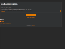 Tablet Screenshot of eindianeducation.blogspot.com