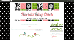 Desktop Screenshot of floridablogchick.blogspot.com