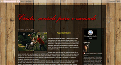 Desktop Screenshot of consoloparaocansado.blogspot.com