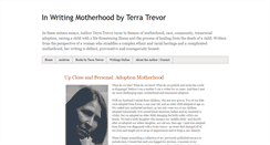 Desktop Screenshot of inwritingmotherhood.blogspot.com